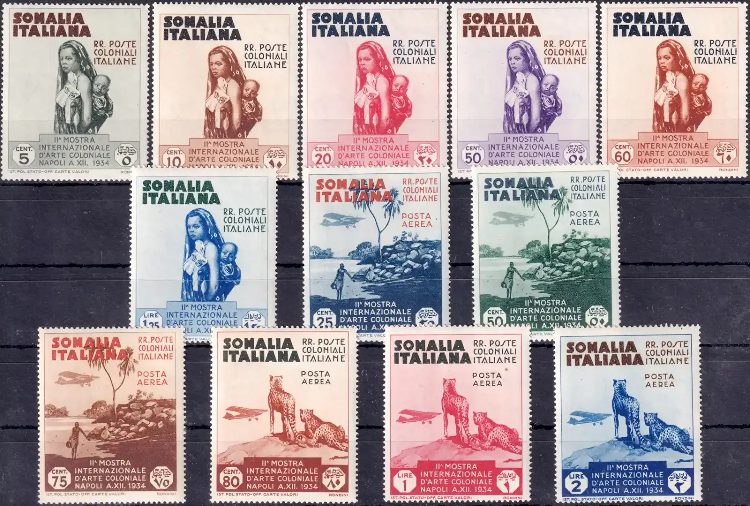 Italian Somaliland 1934 International Colonial Exhibition, Naples. MNH (**) Italian Somaliland 1934 International Colonial Exhibition, Naples. MNH (**)
