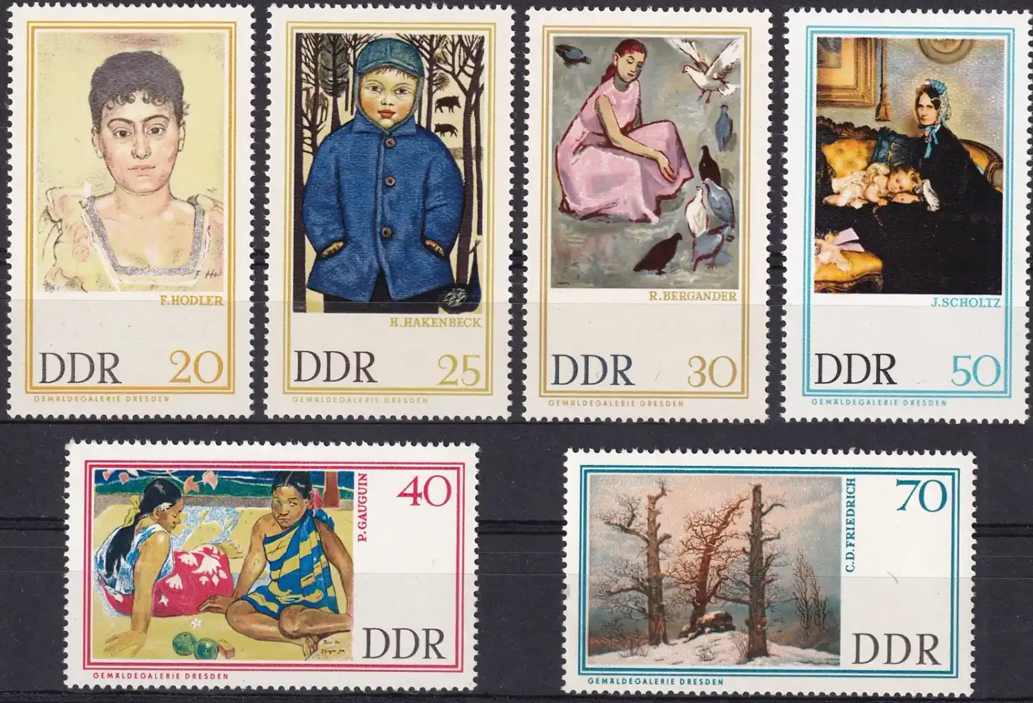 Germany East (DDR) 1967 Famous Paintings from Dresden Gallery. MNH(**)