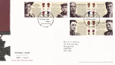Great Britain 2006 Victoria Cross. FDC Great Britain 2006 Victoria Cross. FDC