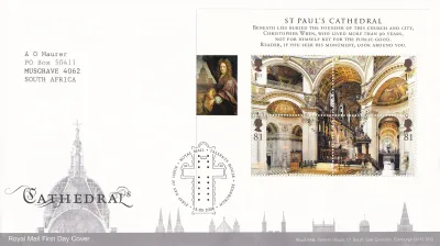 Great Britain 2008 Cathedrals MS. FDC Great Britain 2008 Cathedrals MS. FDC