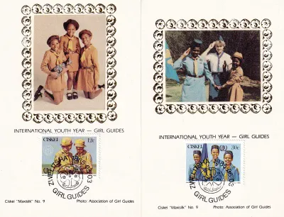 Ciskei 1985 Girl Scouts, Limited Maxi Silk Covers Ciskei 1985 Girl Scouts, Limited Maxi Silk Covers