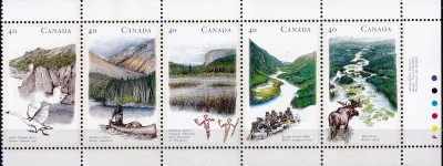 Canada 1991 Canadian Rivers (5v), MNH(**) Canada 1991 Canadian Rivers (5v), MNH(**)