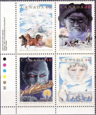 Canada 1991 Canadian Folktales (4v), MNH(**) Canada 1991 Canadian Folktales (4v), MNH(**)