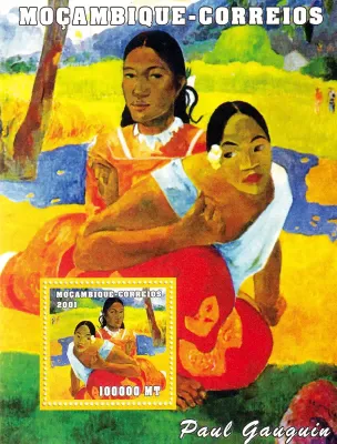 Mozambique 2001 Paintings (ss/1v). MNH(**) Mozambique 2001 Paintings (ss/1v). MNH(**)