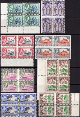 Solomon Islands 1939 -1951 Portrait of King George VI and Local Motives. MNH(**) Solomon Islands 1939 -1951 Portrait of King George VI and Local Motives. MNH(**)