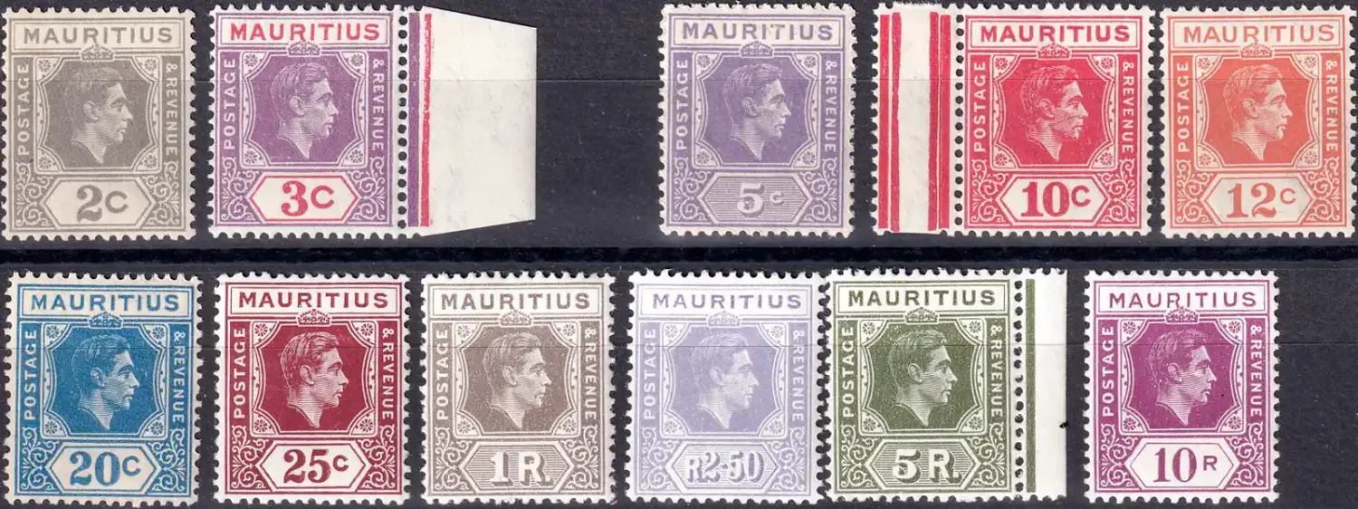Mauritius 1938 King George VI (Missing 4c). Very clean MNH(**) Mauritius 1938 King George VI (Missing 4c). Very clean MNH(**)
