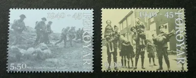 Faroe Islands 2005 War WWII Soldier Military (2v). MNH(**) Faroe Islands 2005 War WWII Soldier Military (2v). MNH(**)