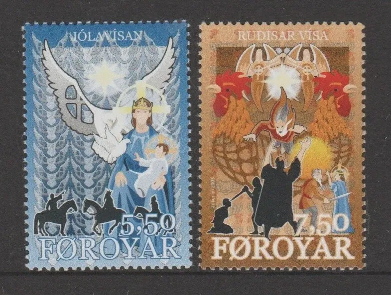 Faroe Islands 2005 Christmas Religious Songs (2v). MNH(**) Faroe Islands 2005 Christmas Religious Songs (2v). MNH(**)