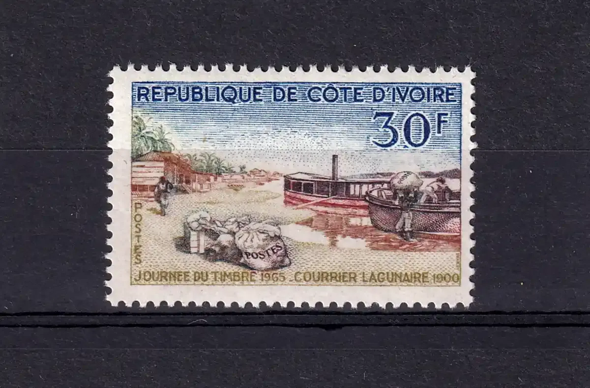Ivory Coast 1965 Day of the Stamp (1v). MNH(**) Ivory Coast 1965 Day of the Stamp (1v). MNH(**)