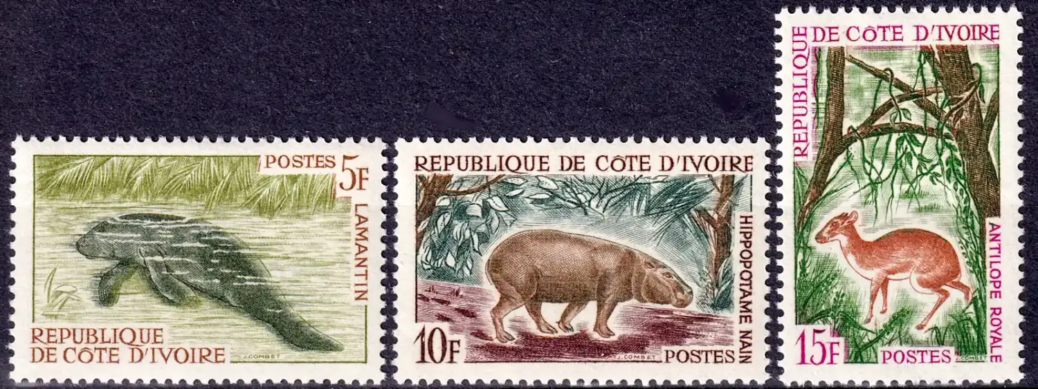 Ivory Coast 1964 Animals (3v). MNH(**) Ivory Coast 1964 Animals (3v). MNH(**)