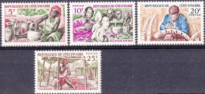 Ivory Coast 1965 Native Handicrafts (4v). MNH(**)