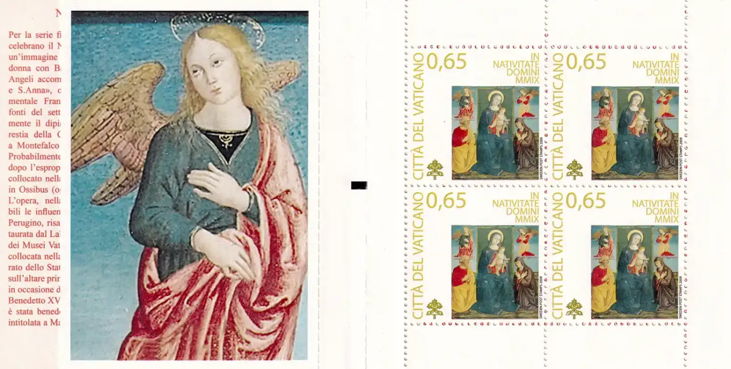Vatican City 2009 Christmas - Paintings (bkl). MNH(**) Vatican City 2009 Christmas - Paintings (bkl). MNH(**)