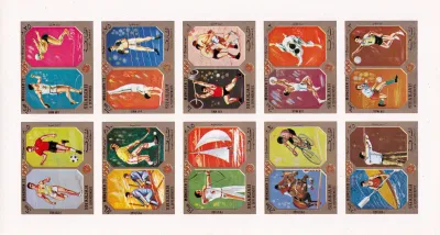 Sharjah 1972 Munich Olympic Sports Imperf set of 10. Mi 942-51B. MNH(**) Sharjah 1972 Munich Olympic Sports Imperf set of 10. Mi 942-51B. MNH(**)