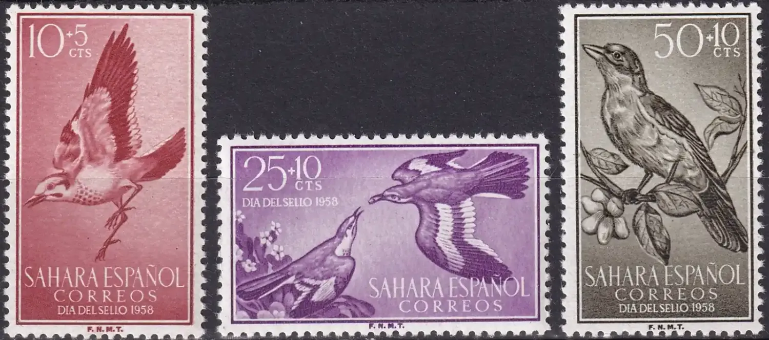 Spanish Sahara 1958 Stamp Day - Birds. MNH(**) Spanish Sahara 1958 Stamp Day - Birds. MNH(**)