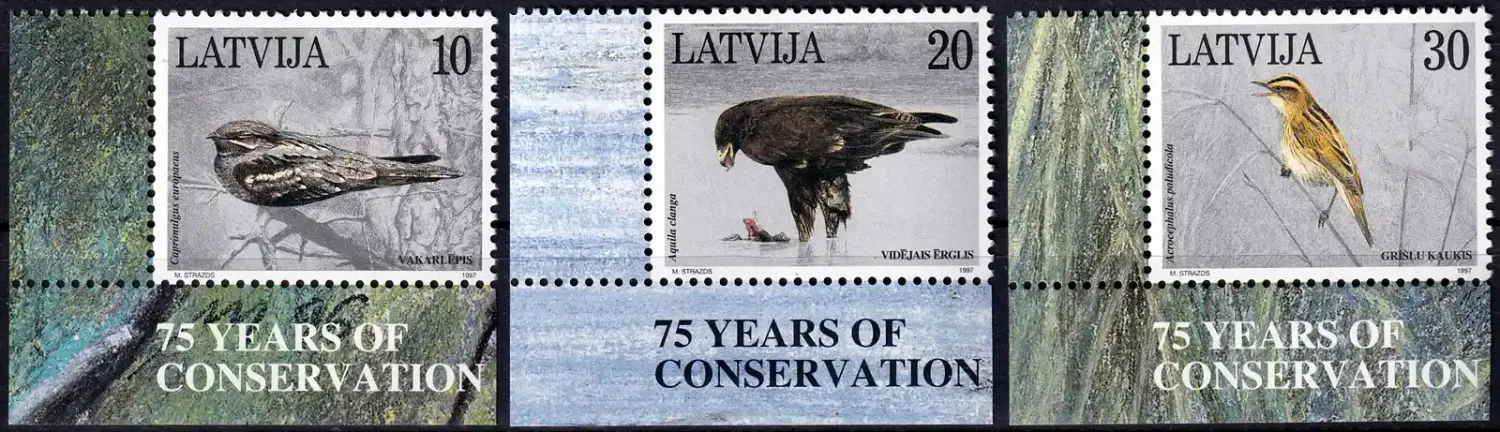 Latvia 1997 Birds. (3v)-MNH(**) Latvia 1997 Birds. (3v)-MNH(**)