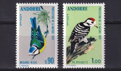 Andorra 1973 Nature Protection. Birds (2v). MNH(**)