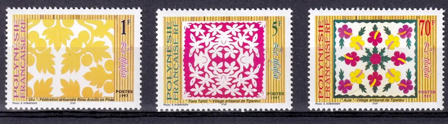 France (French Polynesia) 1997 Tifaifai (3v)-MNH(**)