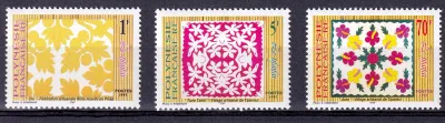 France (French Polynesia) 1997 Tifaifai (3v)-MNH(**) France (French Polynesia) 1997 Tifaifai (3v)-MNH(**)