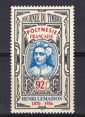 France (French Polynesia) 1996 Stamp Day - The 40th Anniv of the Death of Henri Lemasso, Photographer and Stamp Designer (1v)-MNH(**) France (French Polynesia) 1996 Stamp Day - The 40th Anniv of the Death of Henri Lemasso, Photographer and Stamp Designer (1v)-MNH(**)