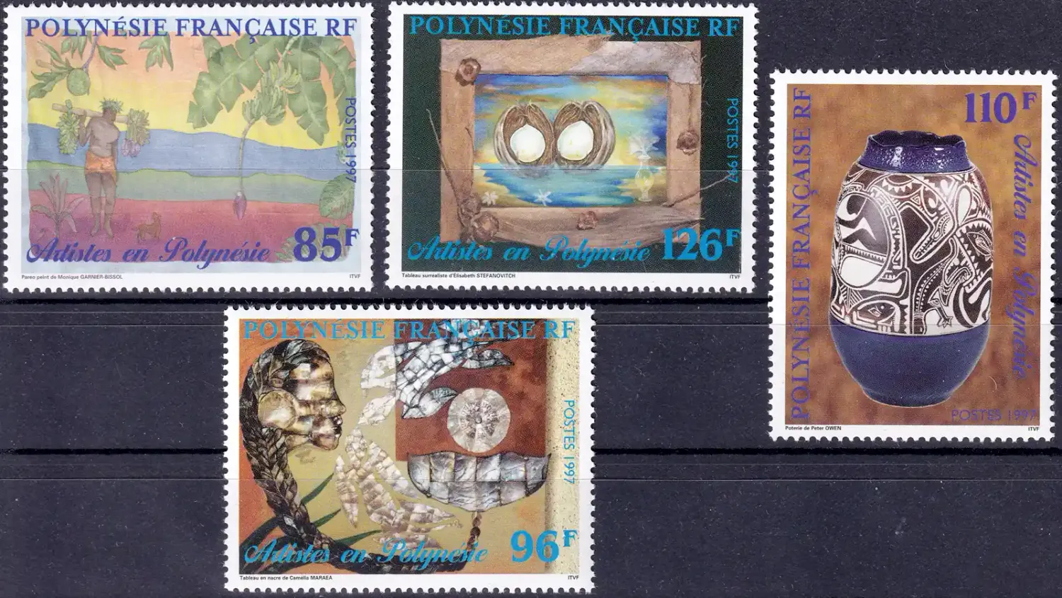 France (French Polynesia) 1997 Artists in Polynesia (4v)-MNH(**)