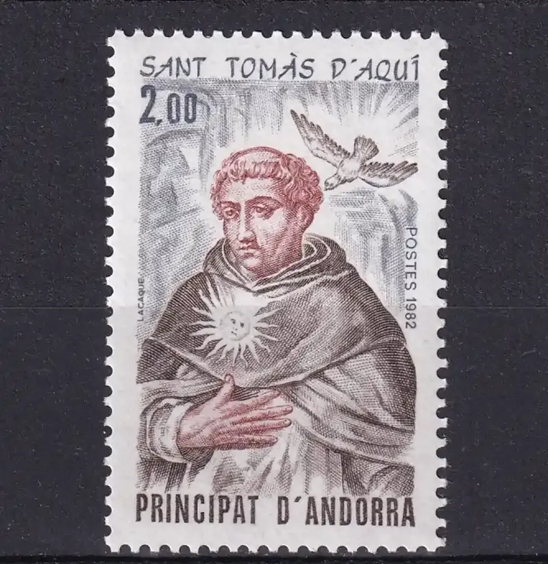 Andorra 1982 Saint Thomas, from Aquin. Birds (1v). MNH(**) Andorra 1982 Saint Thomas, from Aquin. Birds (1v). MNH(**)