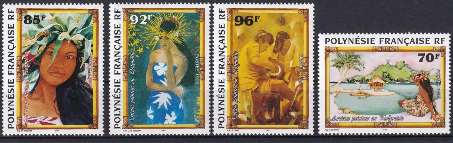 France (French Polynesia) 1996 Artists in Polynesia. Paintings (4v)-MNH(**)
