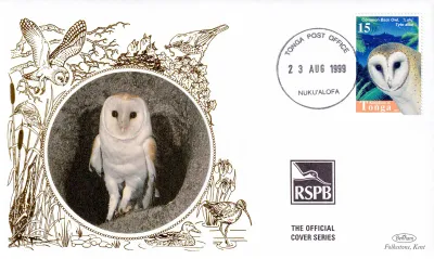 Tonga 1999 Birds Silk FDC Tonga 1999 Birds Silk FDC