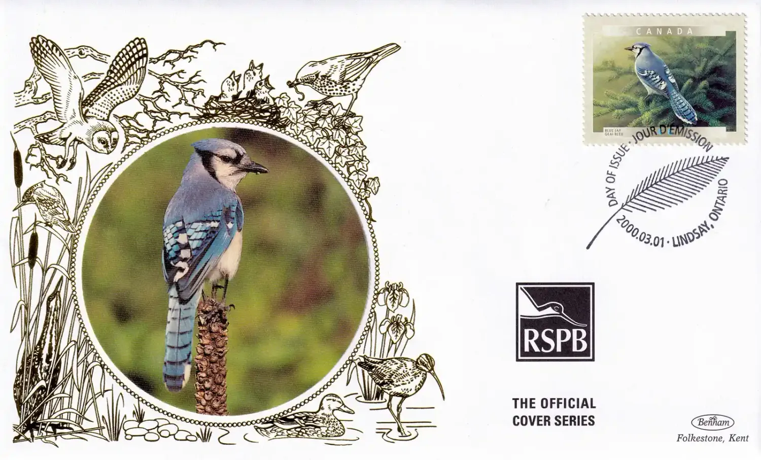 Canada 2000 Birds Silk FDC Canada 2000 Birds Silk FDC