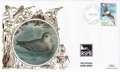 Norfolk 1999 Birds Silk FDC
