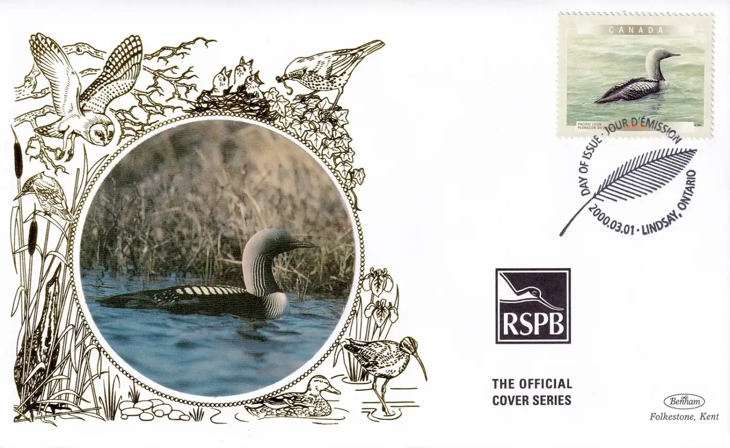 Canada 2000 Birds Silk FDC Canada 2000 Birds Silk FDC