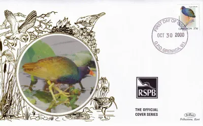 Grenada 2001 Birds Silk FDC Grenada 2001 Birds Silk FDC