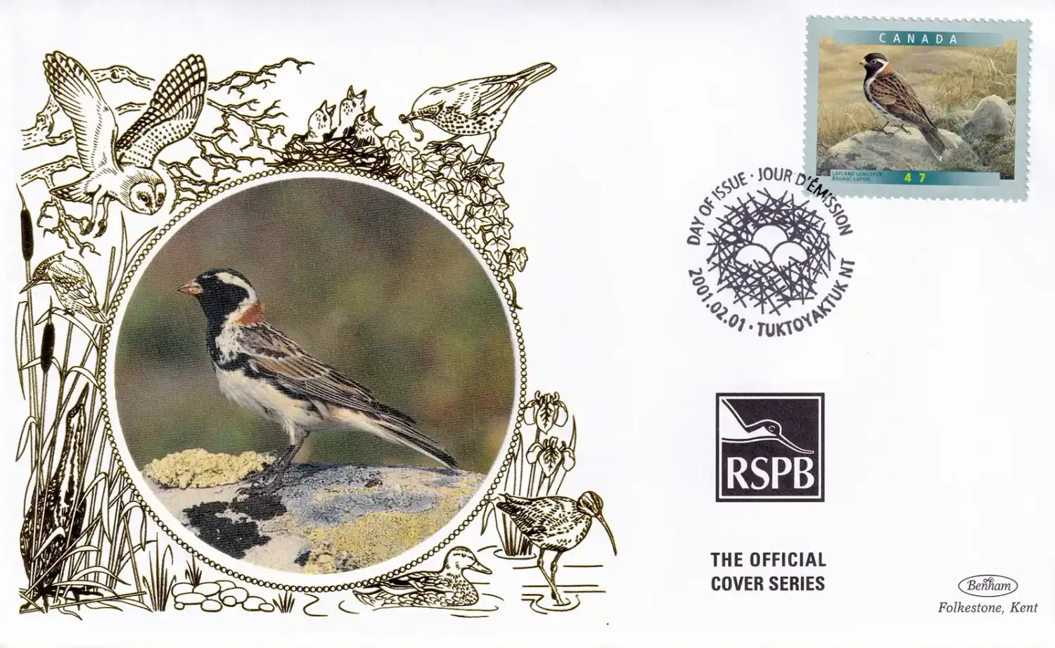 Canada 2001 Birds Silk FDC Canada 2001 Birds Silk FDC