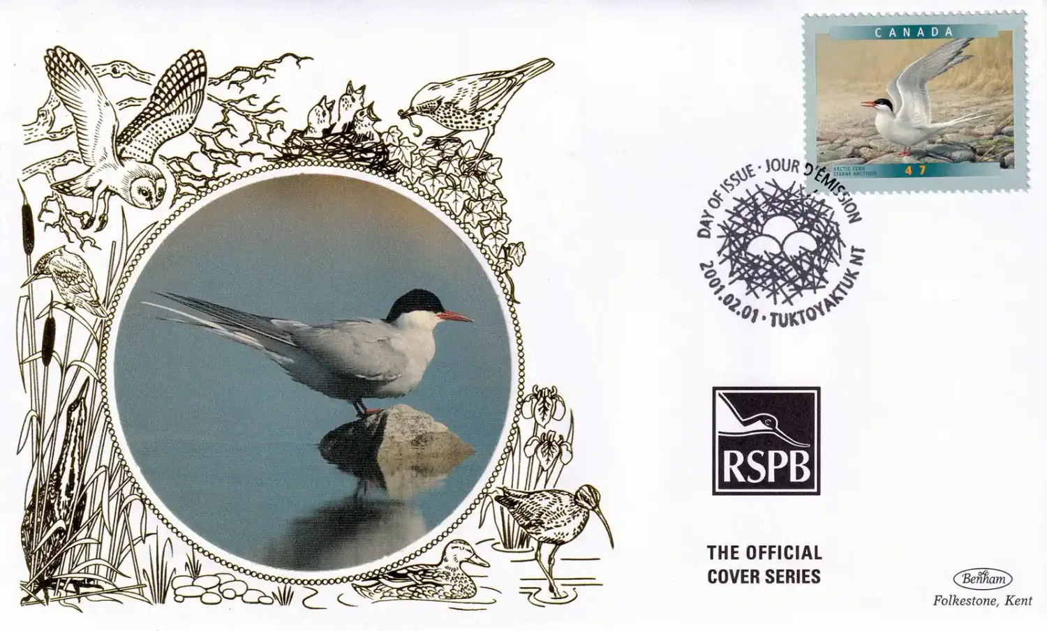 Canada 2001 Birds Silk FDC Canada 2001 Birds Silk FDC