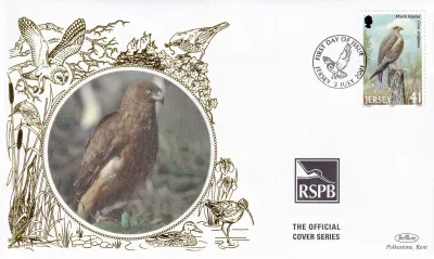 Jersey 2001 Birds Silk FDC Jersey 2001 Birds Silk FDC