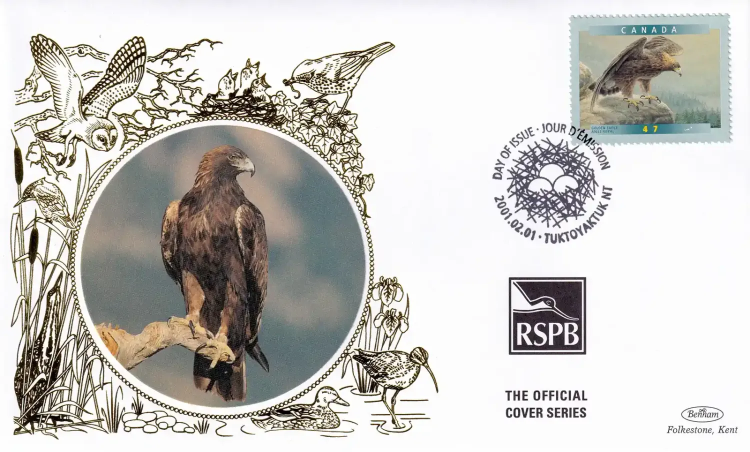 Canada 2001 Birds Silk FDC Canada 2001 Birds Silk FDC