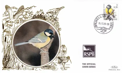 Belgium 2000 Birds Silk FDC Belgium 2000 Birds Silk FDC