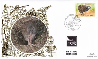 France 2000 Birds Silk FDC France 2000 Birds Silk FDC