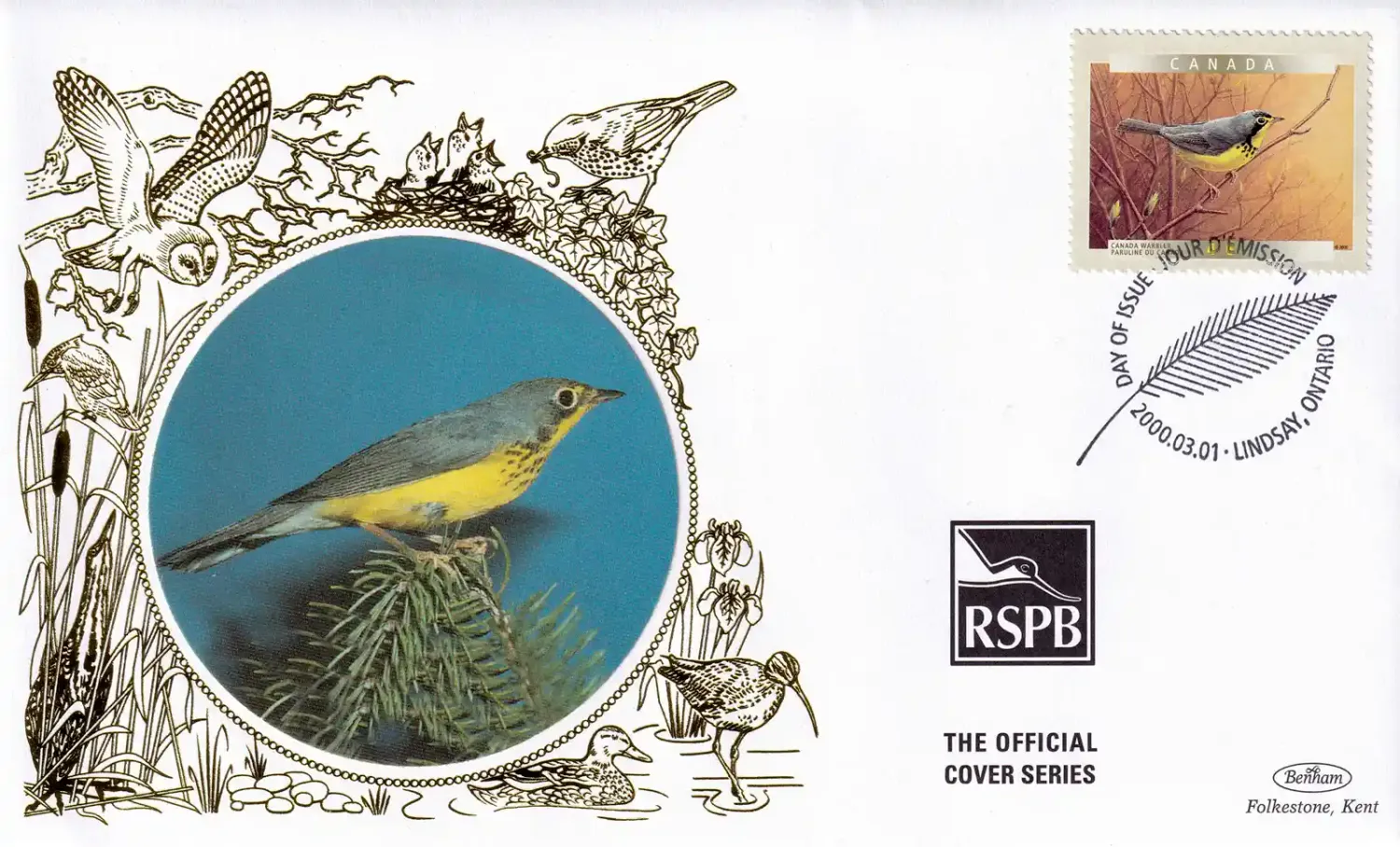 Canada 2000 Birds Silk FDC Canada 2000 Birds Silk FDC