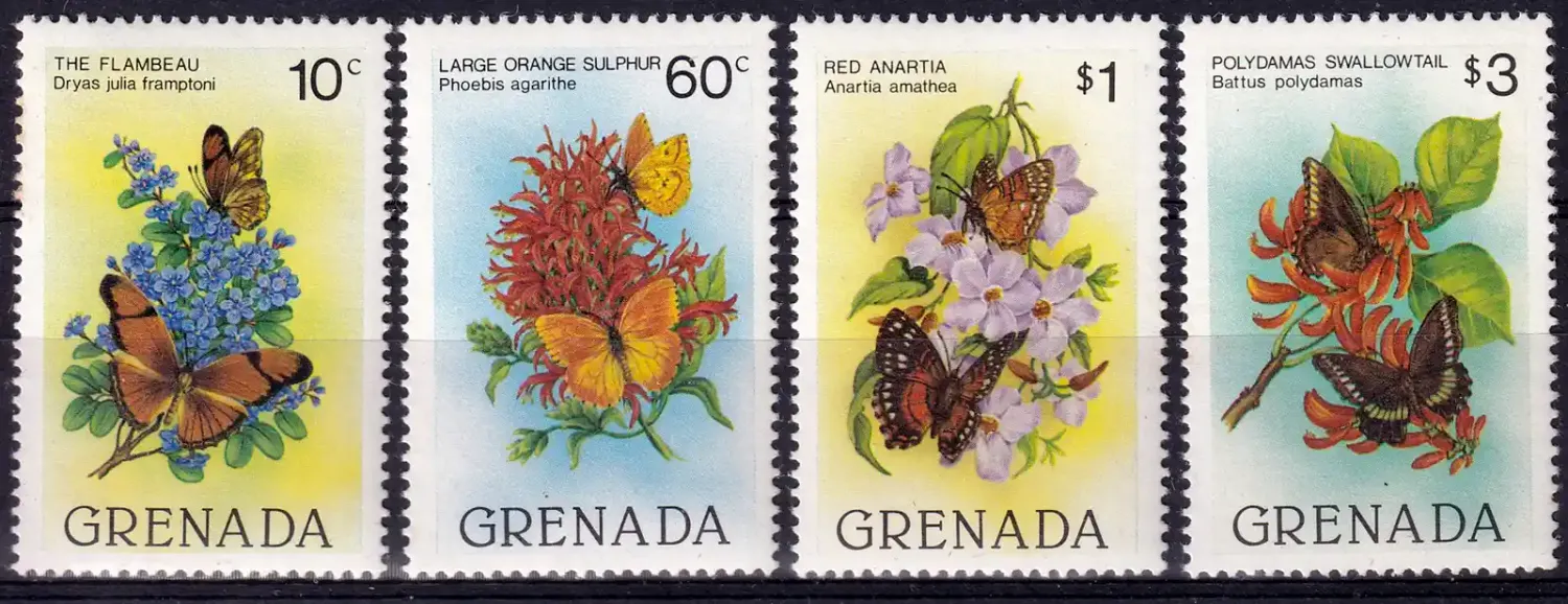 Grenada 1982 Butterflies - MNH(**) Grenada 1982 Butterflies - MNH(**)
