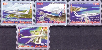 France (French Polynesia) 2005 Aviation in Polynesia (4v)-MNH(**) France (French Polynesia) 2005 Aviation in Polynesia (4v)-MNH(**)
