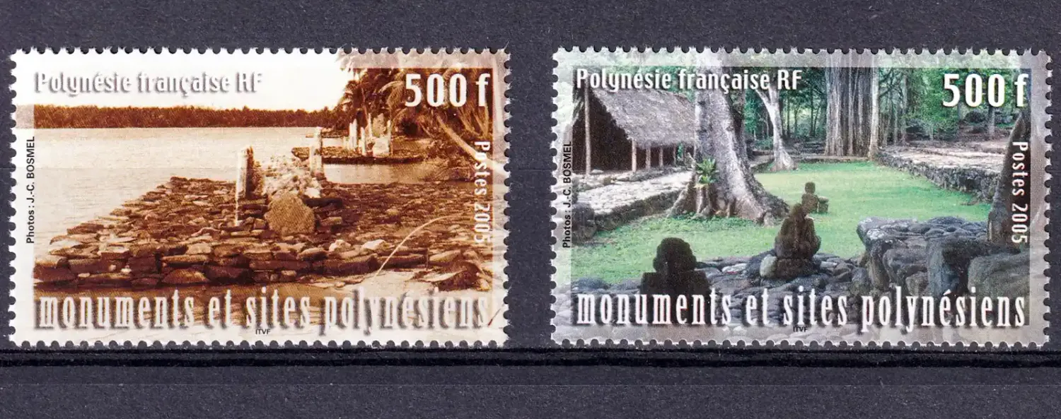 France (French Polynesia) 2005 History, Archeology (2v)-MNH(**) France (French Polynesia) 2005 History, Archeology (2v)-MNH(**)
