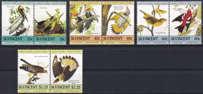 St. Vincent 1985 Birds - The 200th Anniv of the Birth of John James Audubon MNH(**)