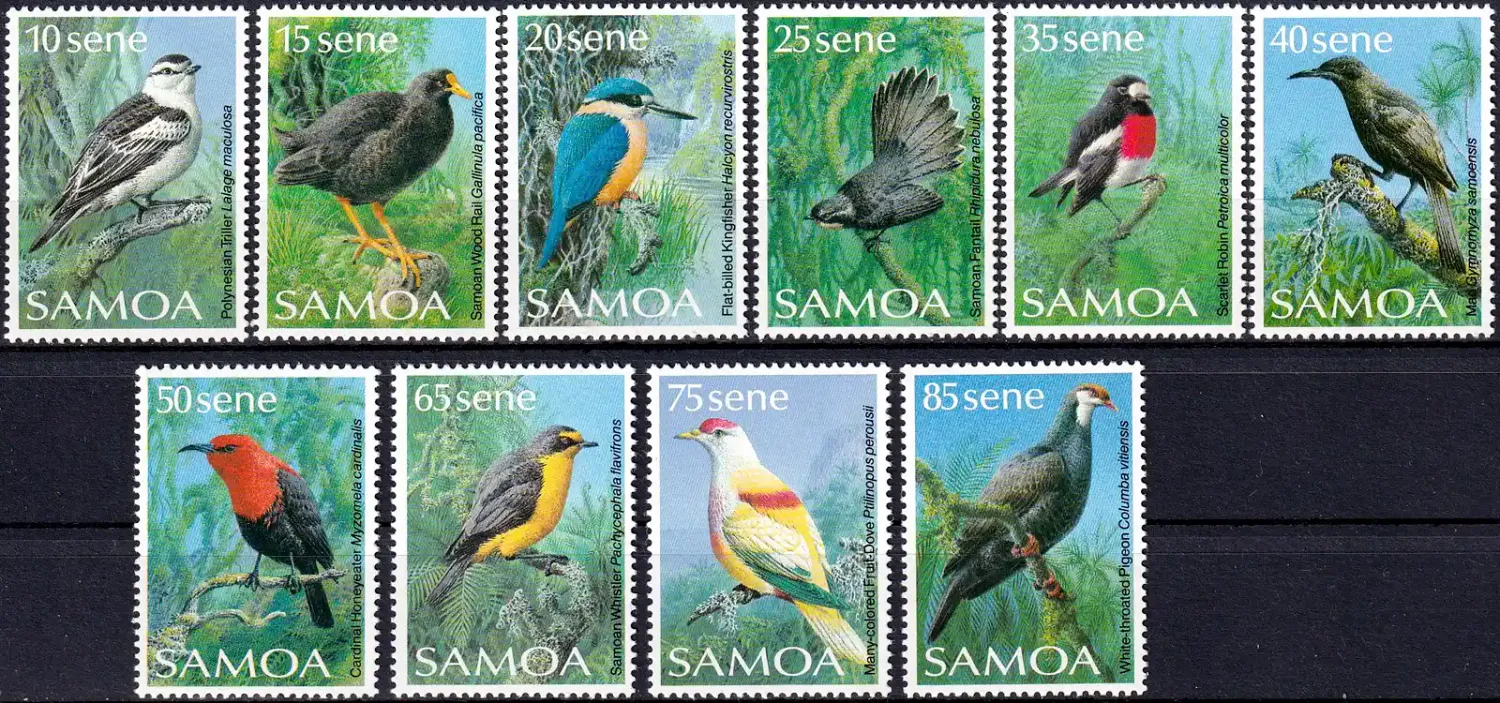 Samoa 1989 Birds (4v) -MNH(**) Samoa 1989 Birds (4v) -MNH(**)