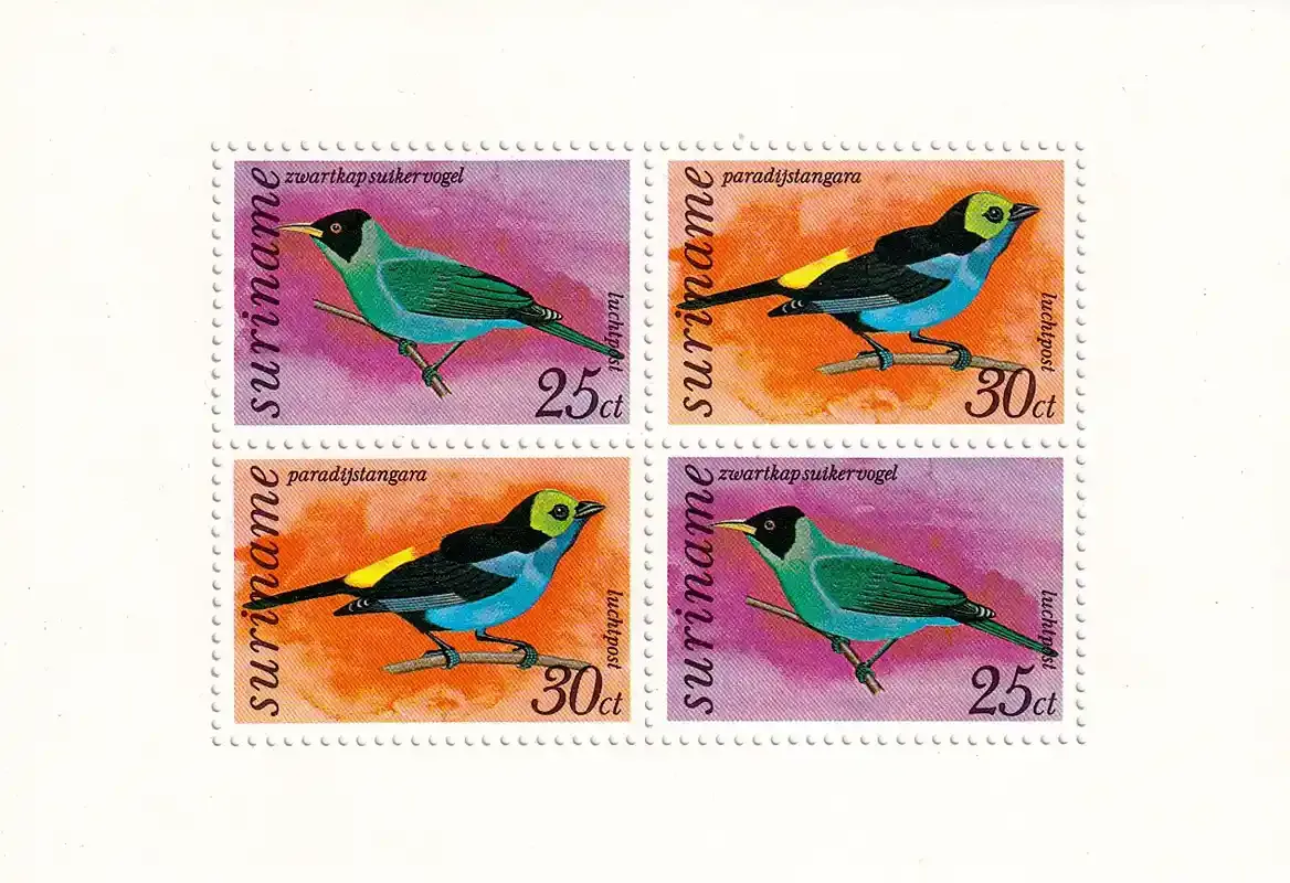 Suriname 1977 Airmail - Birds. MNH(**) Suriname 1977 Airmail - Birds. MNH(**)