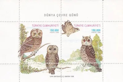 Turkey 1998 World Environment Day: Birds, Owls. (ss/2v) MNH(**) Turkey 1998 World Environment Day: Birds, Owls. (ss/2v) MNH(**)