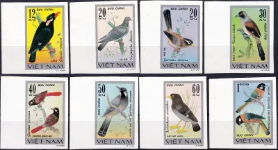 Vietnam 1978 Birds, Songbirds (8v) Imperf. MNH(**) Vietnam 1978 Birds, Songbirds (8v) Imperf. MNH(**)