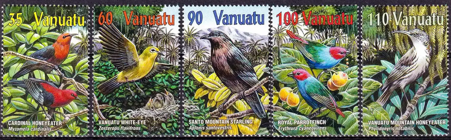 Vanuatu 2001 Birds - Highland Birds (5v). MNH(**)