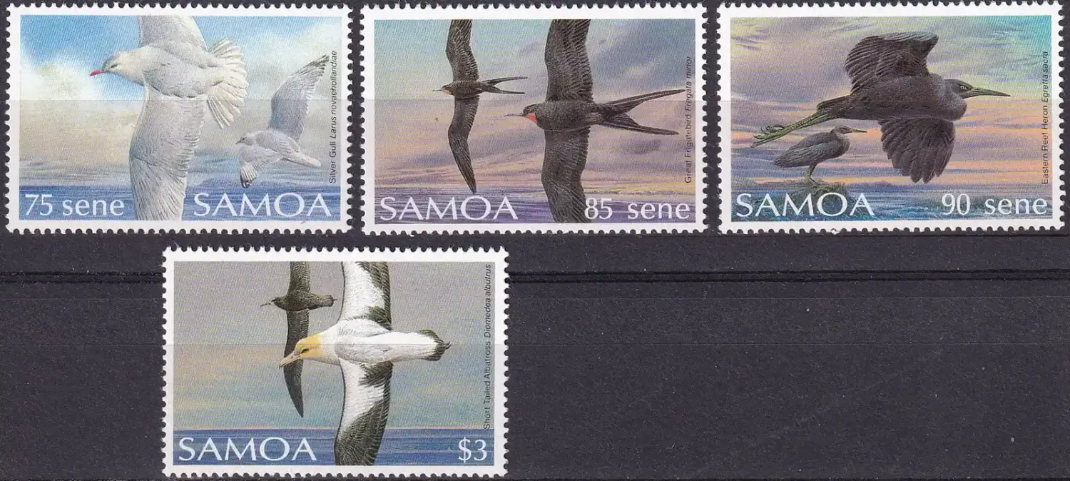 Samoa 1989 Birds (4v) -MNH(**) Samoa 1989 Birds (4v) -MNH(**)