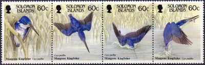 Solomon Islands 1987 Mangrove Kingfisher. Birds (v4). MNH(**) Solomon Islands 1987 Mangrove Kingfisher. Birds (v4). MNH(**)
