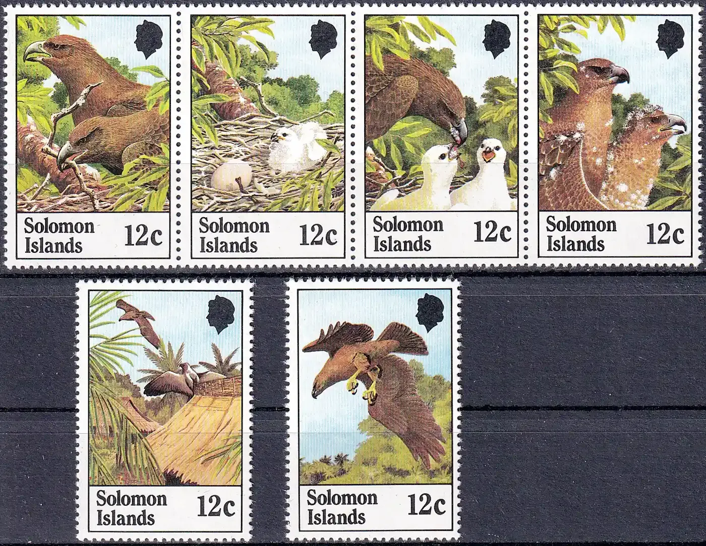 Solomon Islands 1982 Birds, Sanford's Sea Eagle (6v) MNH(**) Solomon Islands 1982 Birds, Sanford's Sea Eagle (6v) MNH(**)